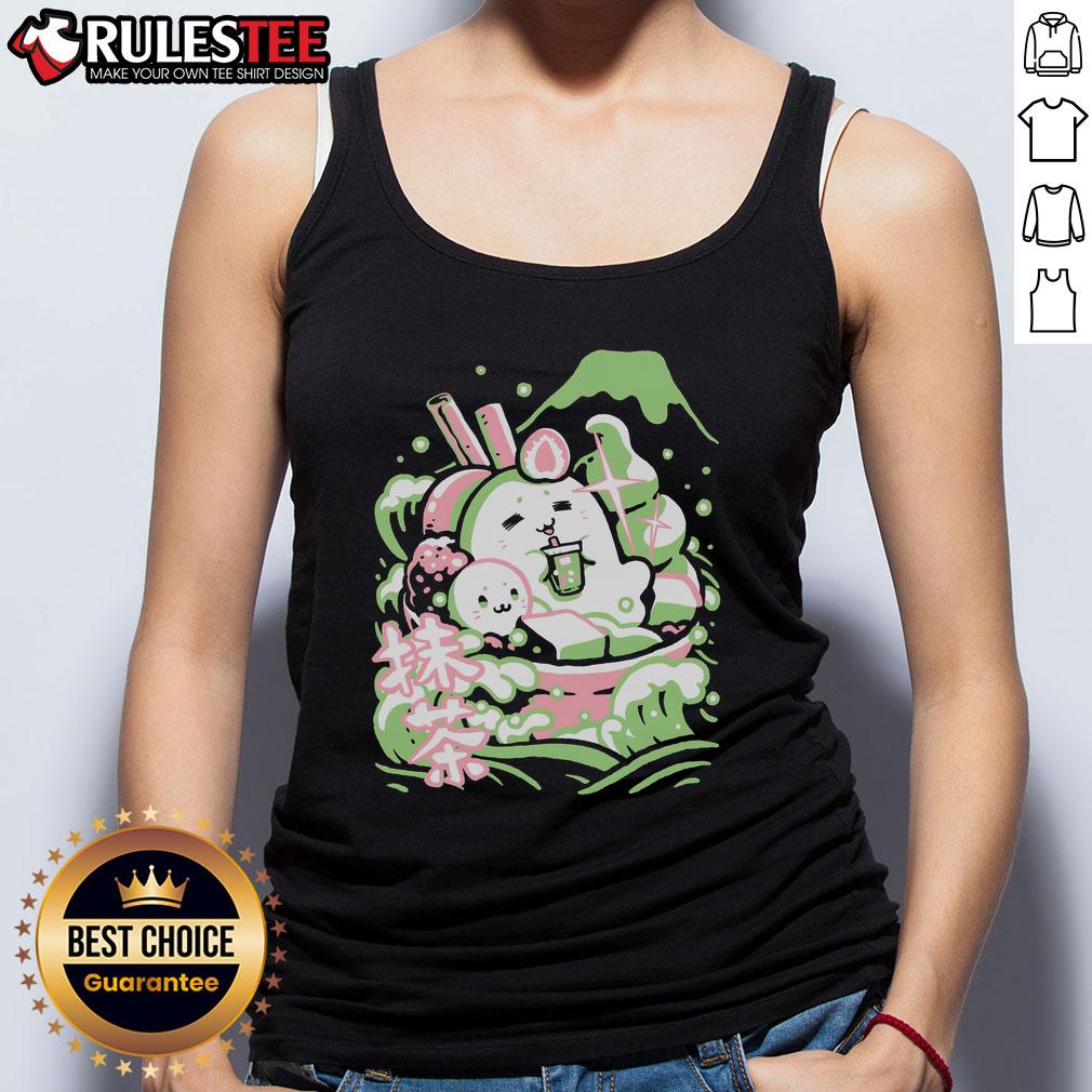 Alt Text: Cute Matcha Made in Heaven tank top featuring a vibrant green design, perfect for matcha lovers and casual wear.