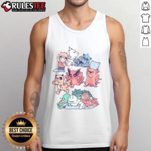 Alt Text: Cute Naruto Beasts Sleepover Tank Top featuring vibrant designs of beloved characters for casual, fun style.