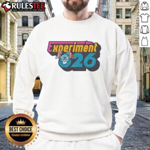 Cute Stitch Experiment 626 sweatshirt featuring vibrant colors and a playful design, perfect for Disney fans.