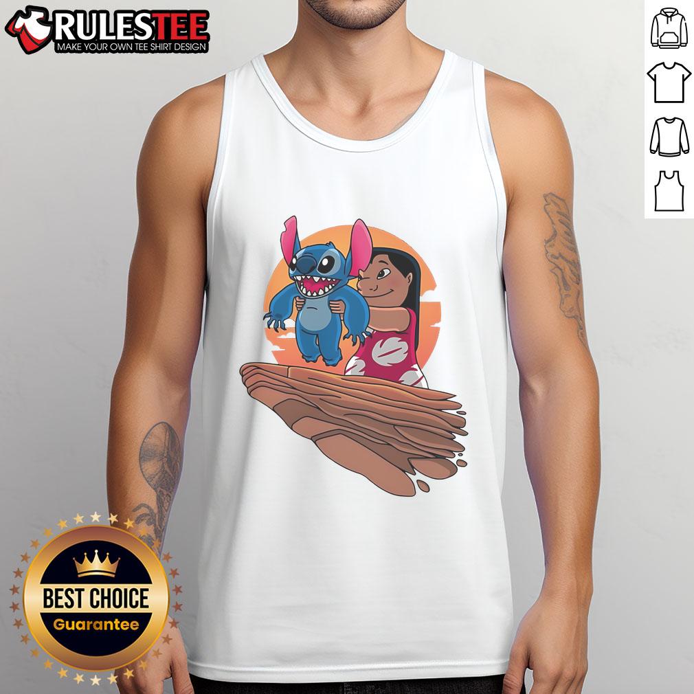 Alt Text: Cute Lilo and Stitch tank top featuring Experiment King design, perfect for fans of Disney's Lilo & Stitch.