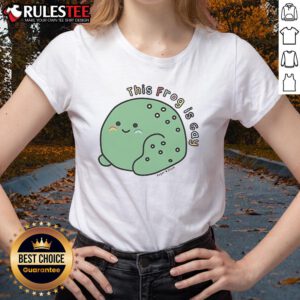 Cute frog graphic on a 'This Frog Is Gay' Sugar And Sloth ladies tee, perfect for casual and LGBTQ+ pride wear.