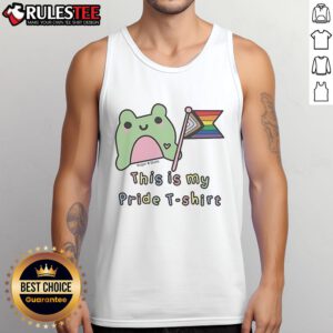 Alt Text: Cute LGBT tank top featuring a colorful This is My Pride design by Sugar and Sloth, perfect for Pride events.