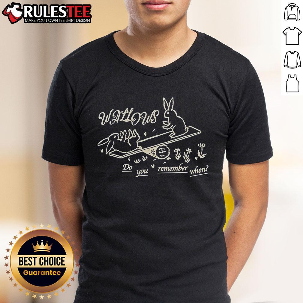 Alt Text: Cute Wallows Do You Remember When Bunny T-Shirt featuring a playful bunny design, perfect for fans and casual wear.
