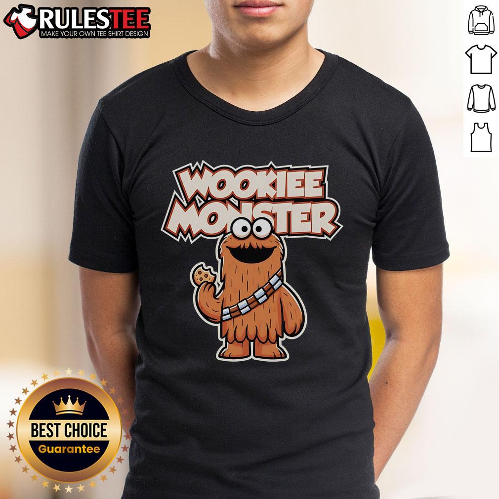 Alt Text: Cute Wookie Monster T-Shirt featuring a playful design of a furry monster, perfect for fans of whimsical apparel.