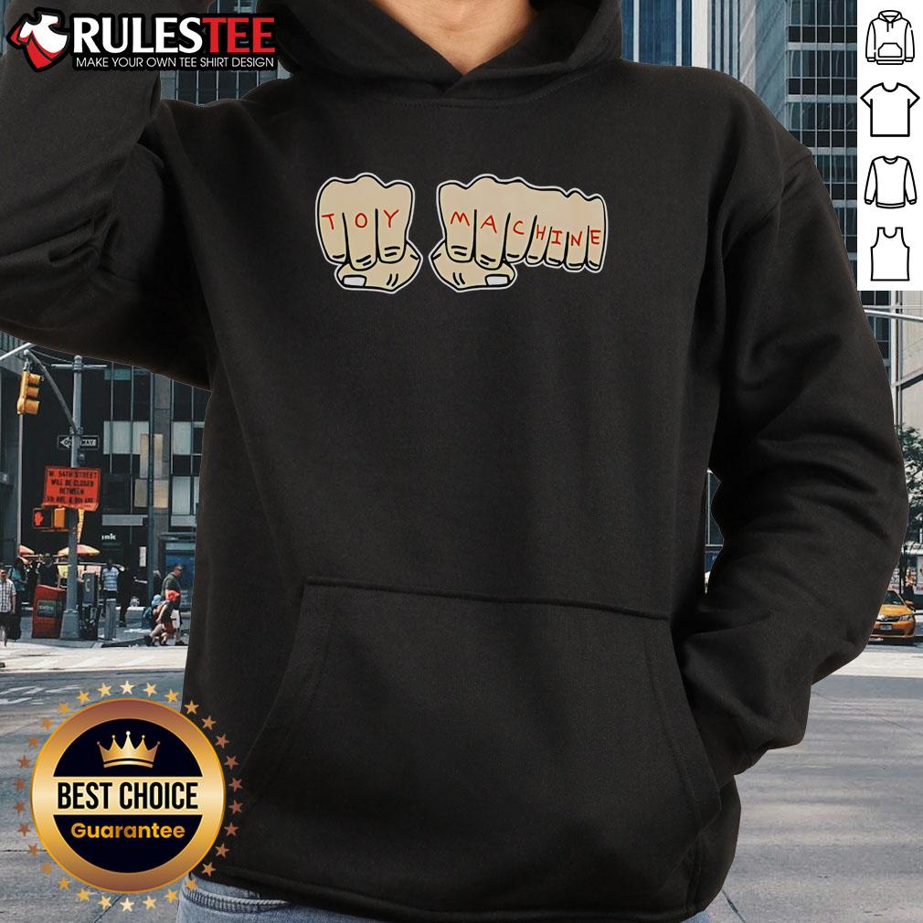 Funny Toy Machine Hands Hoodie featuring playful design and vibrant colors, perfect for quirky fashion lovers.