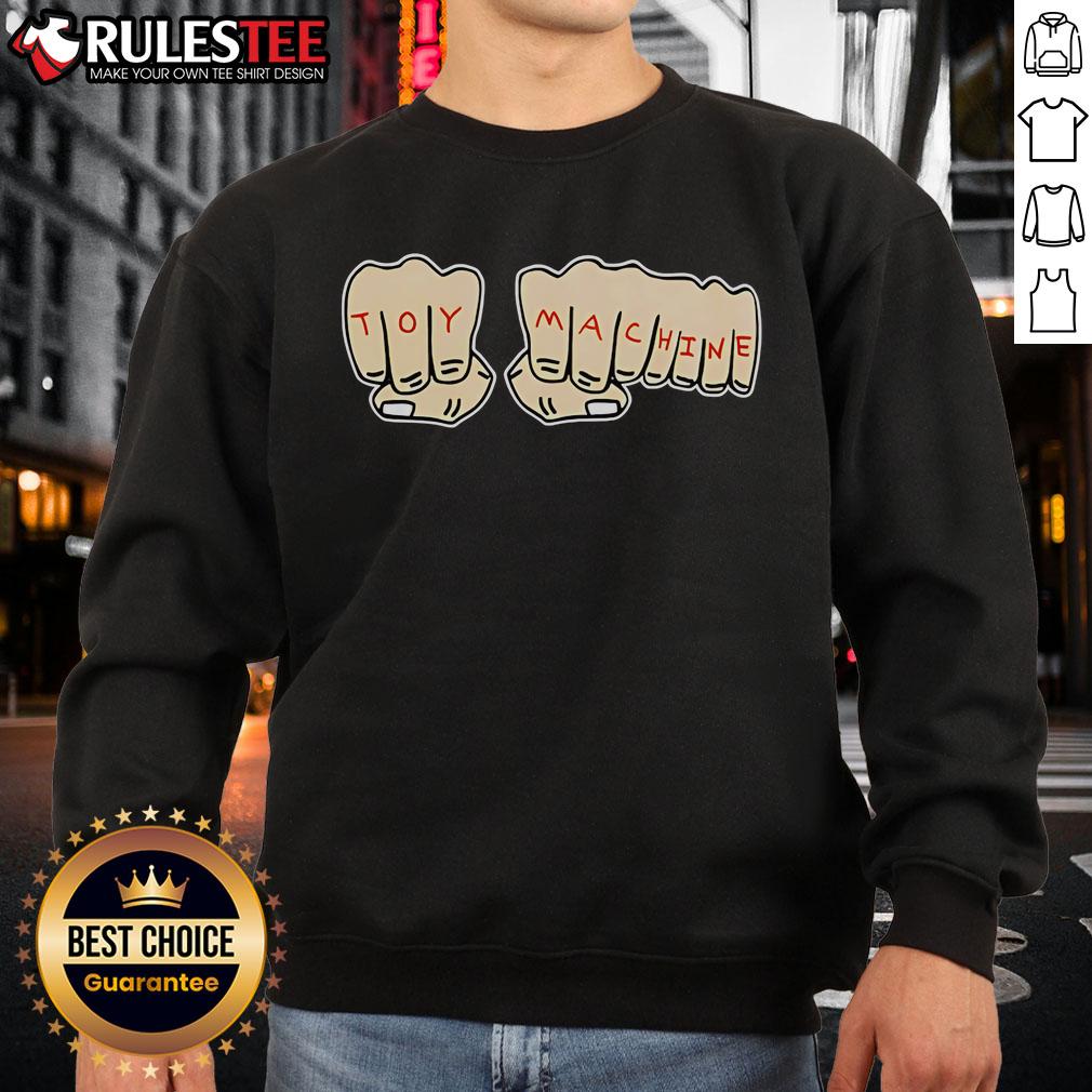 Funny Toy Machine Hands Sweatshirt featuring a whimsical design of toy hands for a playful and unique fashion statement.