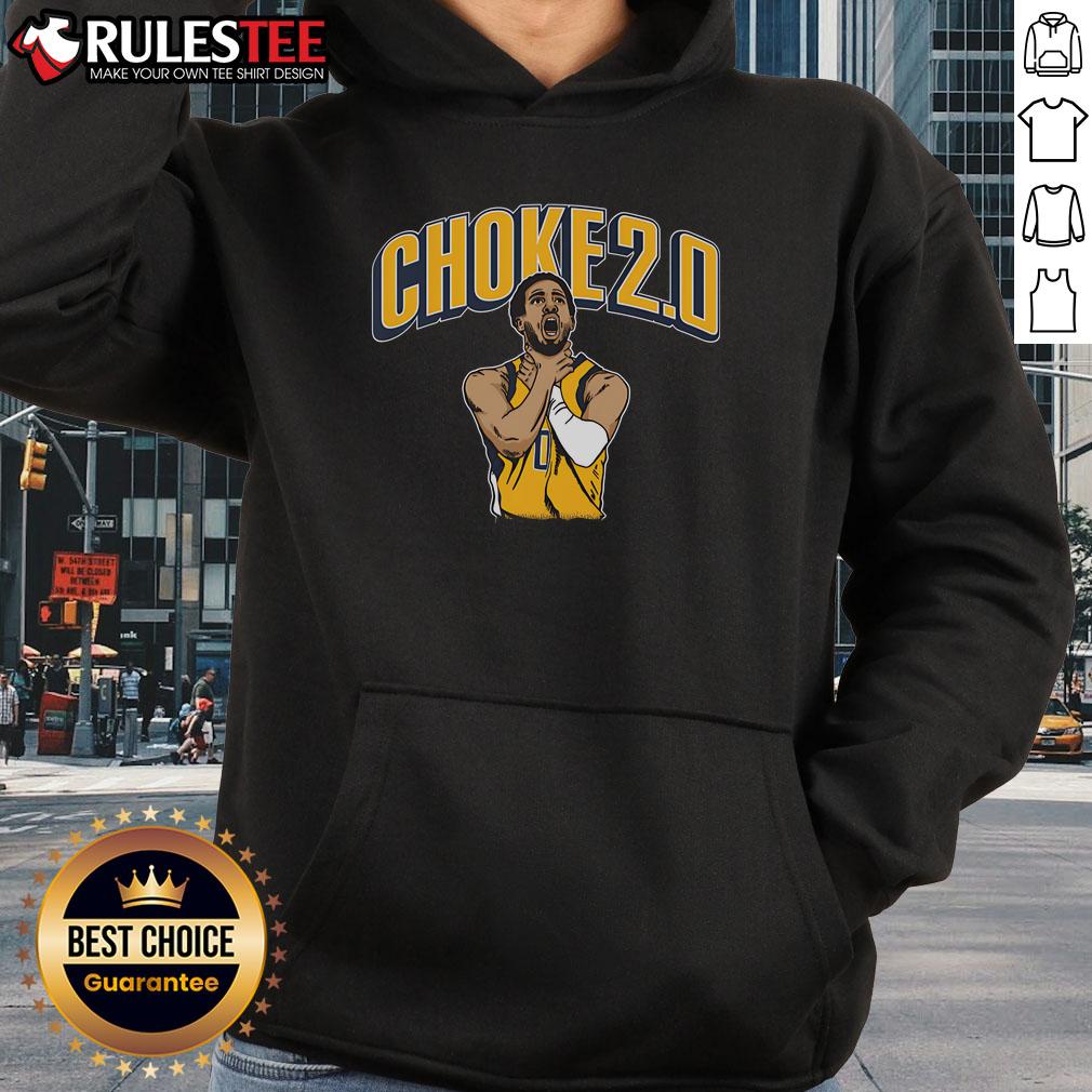 Funny Tyrese Haliburton Choke 2.0 Hoodie featuring a playful graphic design, perfect for basketball fans and fashion lovers.