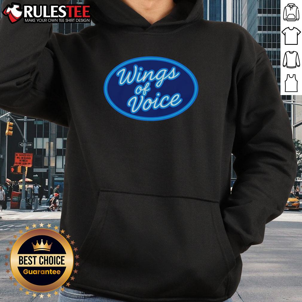 Good Wings Of Voice Hoodie featuring a stylish design, perfect for music lovers and fashion enthusiasts.