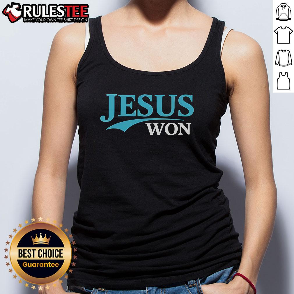 Official Jesus Won Kyle Stowers surreal walk-off tank top featuring vibrant artwork and bold design for fans and collectors.