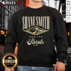 Official Shane Smith and The Saints Diamond Mountain Est 2013 sweatshirt featuring logo and stylish design.