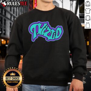 Pretty Twiztid Mostasteless 8-Bit Wavy Logo Sweatshirt featuring a vibrant retro design and bold graphics.