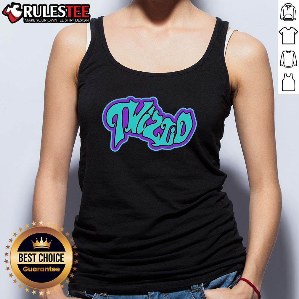 Alt Text: Pretty Twiztid Mostasteless 8-Bit Wavy Logo Tank Top featuring vibrant retro graphics and unique design.