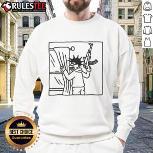 Cozy 'Who's That Peeking Through My Window' sweatshirt featuring a playful design, perfect for casual fall outfits.