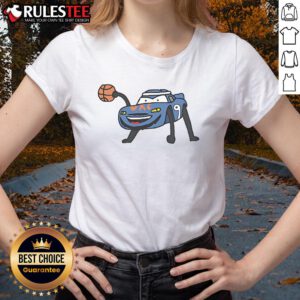 Awesome Alex Cars OKC Thunder 2025 NBA Champs ladies tee featuring vibrant team colors and stylish design.