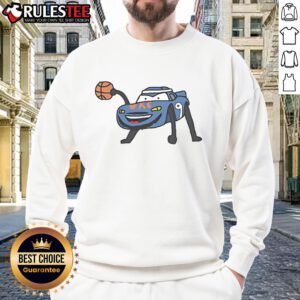Awesome Alex Cars OKC Thunder 2025 NBA Champs sweatshirt featuring vibrant team colors and logo.
