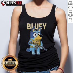Awesome Bluey Military Tactical Dad Tank Top featuring a stylish design perfect for dads who love adventure and comfort.