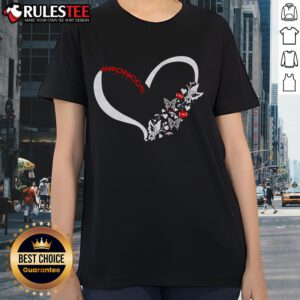 Awesome Butterflies in My Stomach Denver Broncos NFL ladies tee featuring vibrant colors and stylish design for fans.