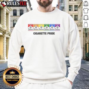 Alt Text: Awesome Cigarette Pride Sweatshirt featuring vibrant colors and a stylish design, perfect for LGBTQ+ pride celebrations.
