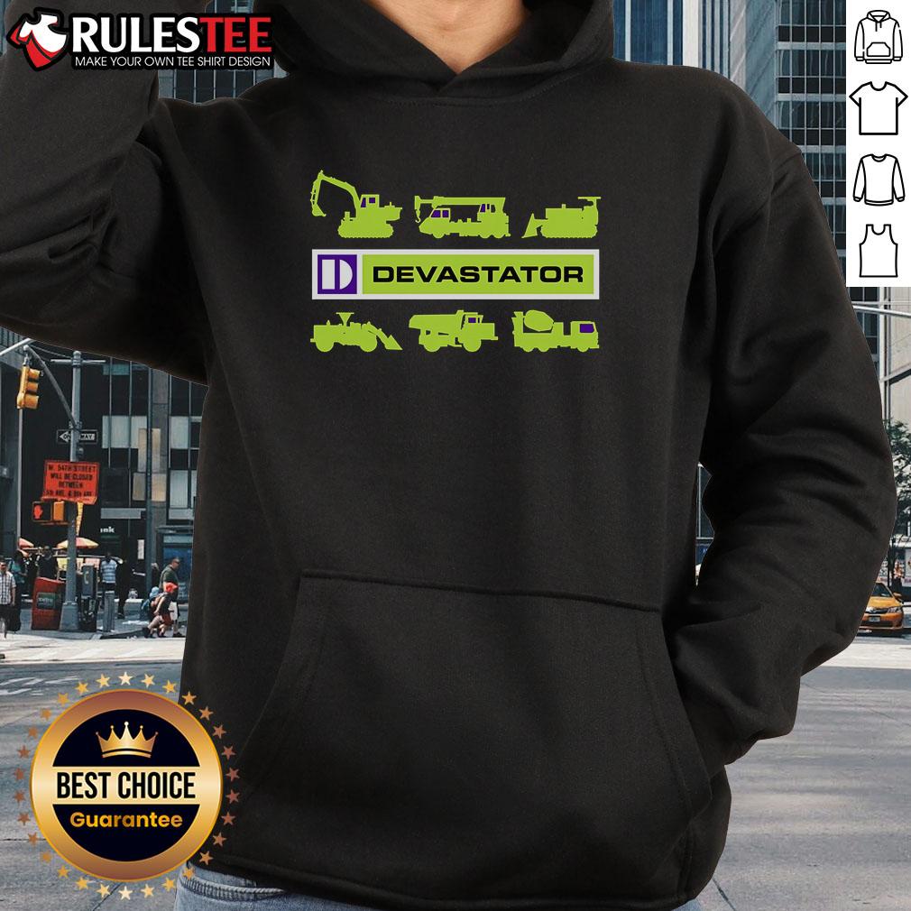 Awesome Devastator Hoodie in black, featuring a bold graphic design and comfortable fit for stylish casual wear.