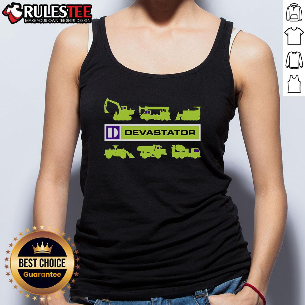 Awesome Devastator Tank Top featuring a bold graphic design, perfect for casual wear and showcasing your unique style.
