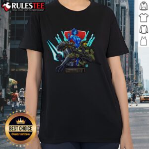 Awesome Halo Blast From The Past Ladies Tee featuring vibrant graphic design and comfortable fit for gamers.
