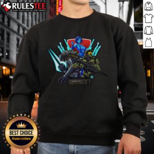 Awesome Halo Blast From The Past Sweatshirt featuring vintage design and vibrant colors, perfect for gamers and nostalgia lovers.