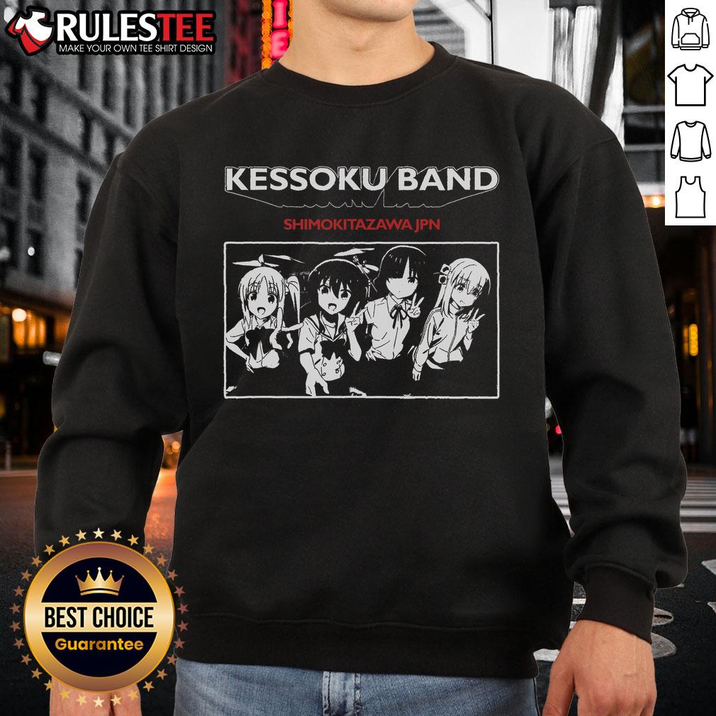 Awesome Kessoku Band sweatshirt featuring Bocchi the Rock design, perfect for fans in Shimokitazawa, Japan.