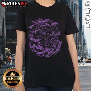 Awesome Like The Sun Dark Mage Ladies Tee featuring a mystical design and vibrant colors, perfect for fantasy fans.