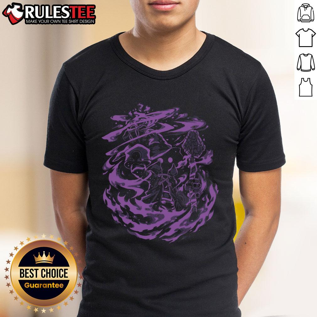 Awesome Like The Sun Dark Mage T-Shirt featuring a mystical design perfect for fantasy fans and gamers.