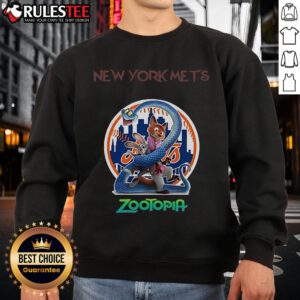 Alt Text: Awesome New York Mets Zootopia 2 Sweatshirt featuring vibrant colors and unique design for fans.