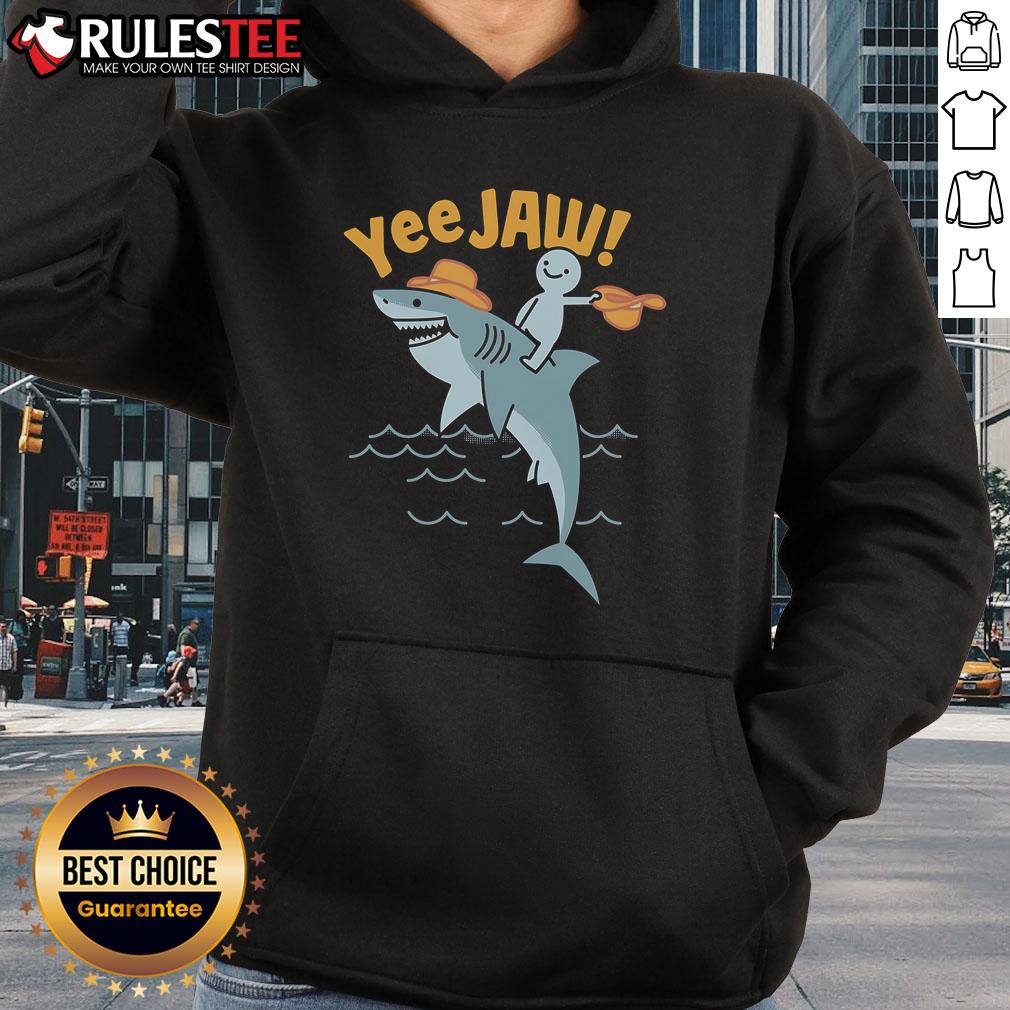 Awesome Shark Yee Jaw Hoodie featuring a vibrant shark graphic and comfortable fit for casual style.