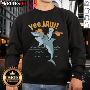 Awesome Shark Yee Jaw Sweatshirt featuring a bold shark graphic and vibrant colors, perfect for casual wear.