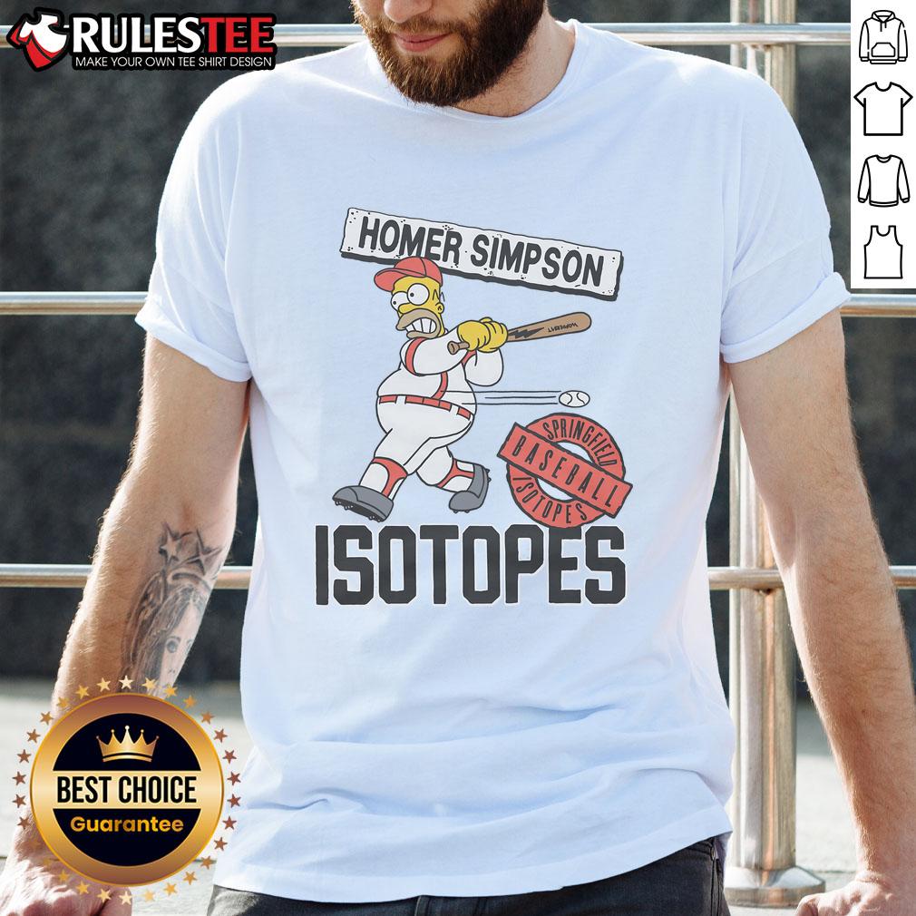 Awesome The Simpsons Springfield Isotopes T-Shirt featuring vibrant graphics and a fun design for fans of the show.
