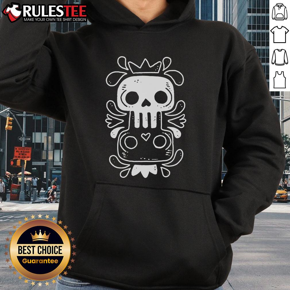 Alt Text: Cute Dos Calaveras Skull Hoodie featuring vibrant skull designs, perfect for stylish and festive wear.