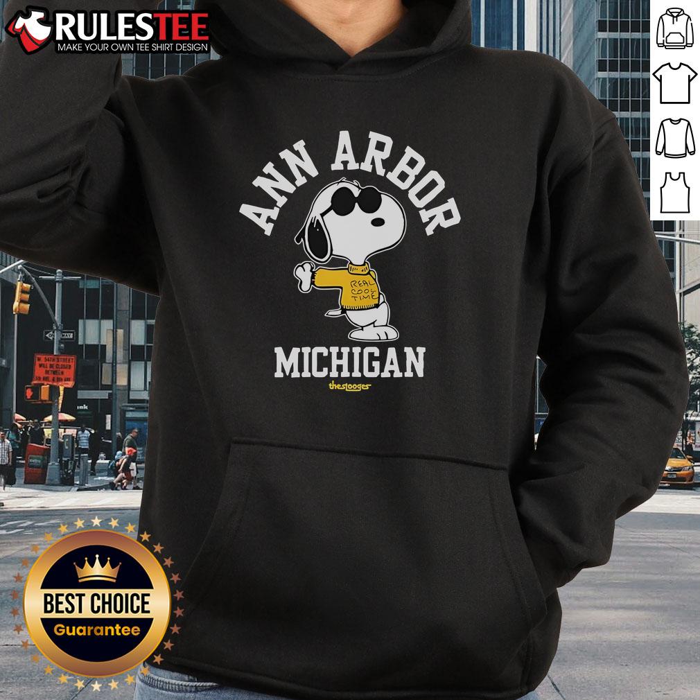 Cute Snoopy Ann Arbor Michigan 2025 tour hoodie featuring a colorful design and cozy fit, perfect for fans.