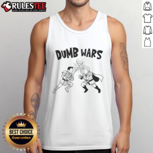 Funny Star Wars Trump and Musk War tank top featuring humorous sci-fi graphics and playful text.
