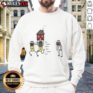 Funny Tyrese Haliburton vs Pascal Siakam meme sweatshirt featuring Indiana Pacers and Oklahoma City Thunder graphics.