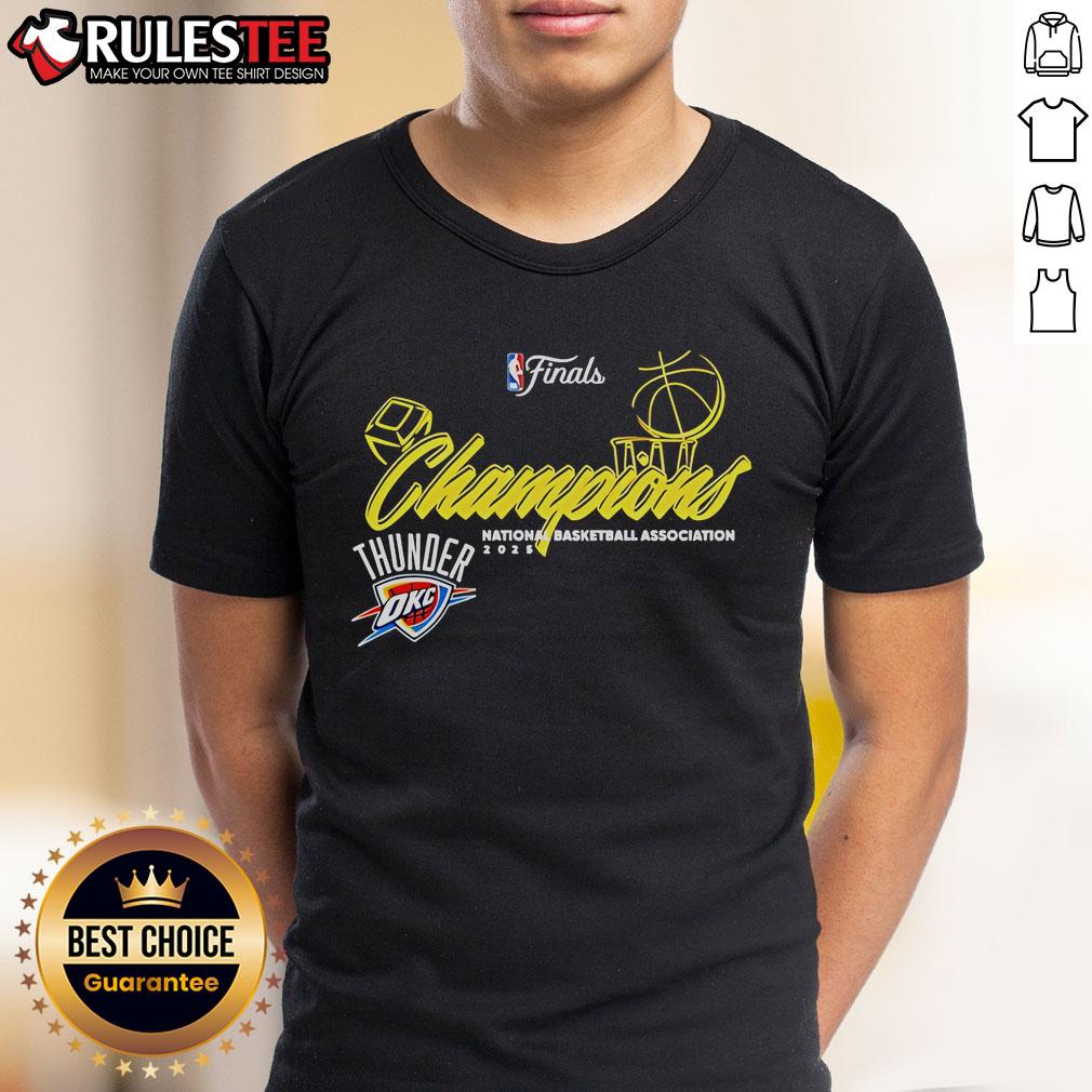 Good Thunder Final 2025 NBA Champions Design T-Shirt featuring vibrant graphics celebrating the championship victory.