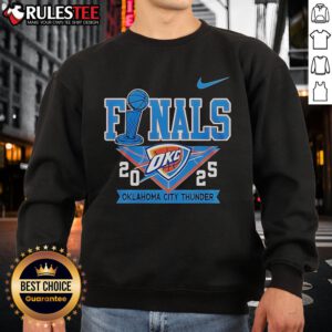 2025 Oklahoma City Thunder sweatshirt featuring stylish design, perfect for fans and game day wear.