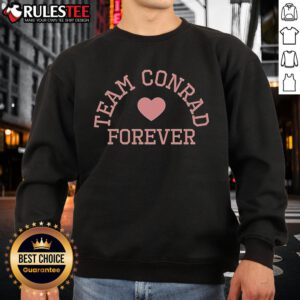 Nice Team Conrad Forever Heart Sweatshirt in cozy fabric, perfect for fans of the series and stylish casual wear.
