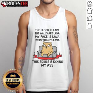 Nice The Floor Is Lava tank top featuring vibrant design, perfect for lava-themed events and casual wear.