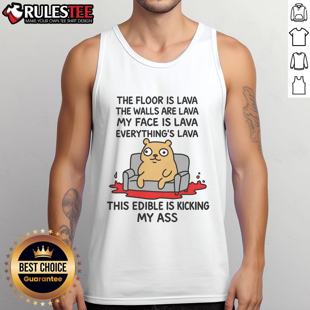 Nice The Floor Is Lava tank top featuring vibrant design, perfect for lava-themed events and casual wear.
