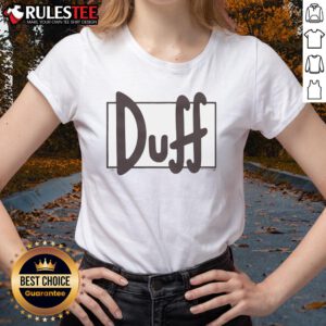 Nice The Simpsons Duff Beer Lightweight Ladies Tee featuring vibrant graphics for fans of the iconic animated series.
