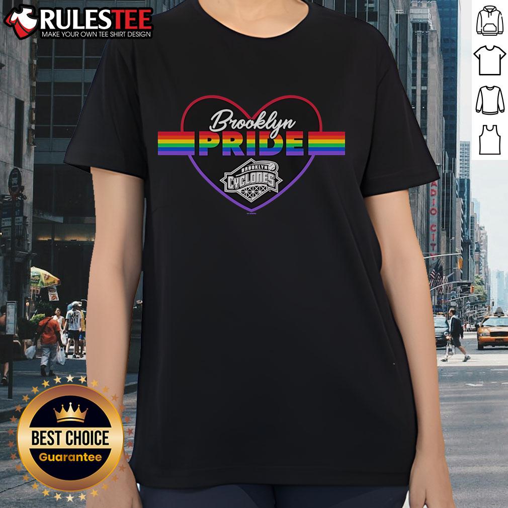 Official Brooklyn Cyclones Pride Horford Ladies Tee in vibrant colors, perfect for fans and showing team spirit.