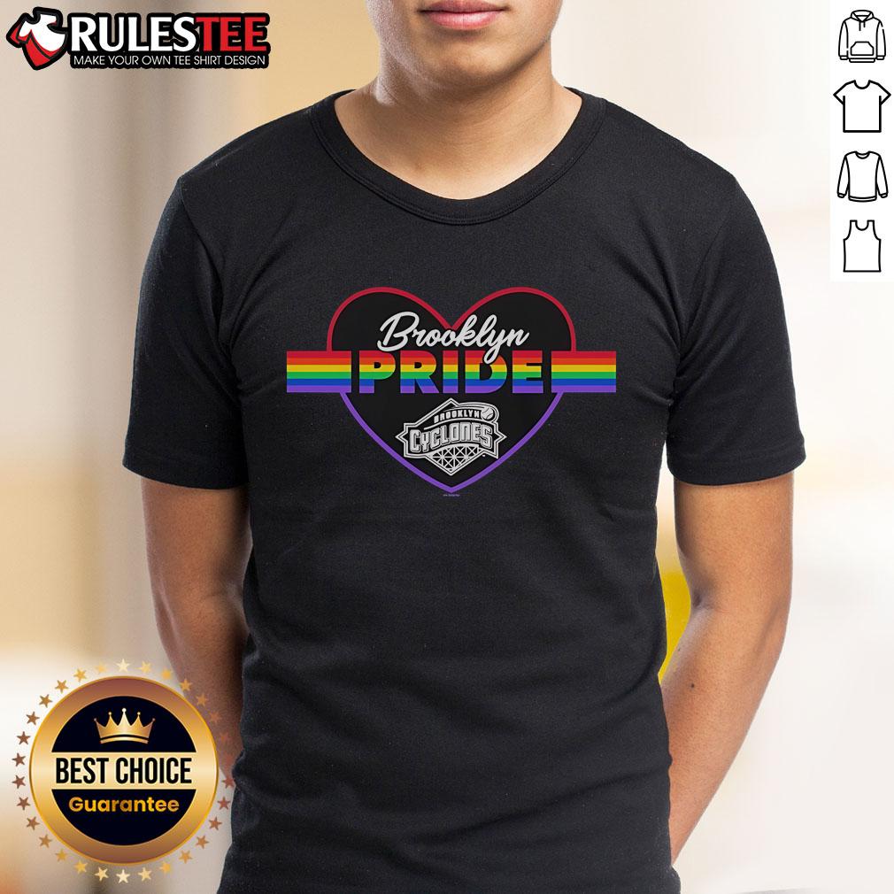 Official Brooklyn Cyclones Pride Horford T-Shirt featuring vibrant colors and team logo, perfect for fans celebrating diversity.