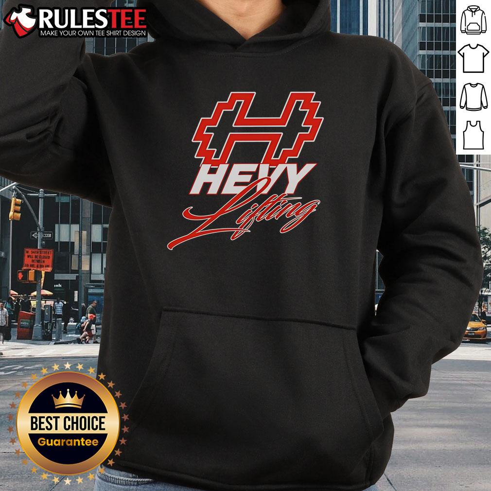 Official Hevy Lifting Hoodie in black, showcasing a stylish design perfect for gym enthusiasts and casual wear.