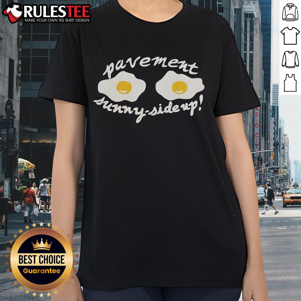 Official Pavement Sunny Side Up Ladies Tee in vibrant design, perfect for casual wear and music festival style.