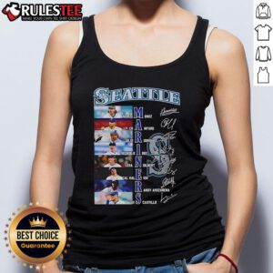 Official Seattle Mariners Name Teams 2025 Signature Tank Top featuring team logo and stylish design for fans.