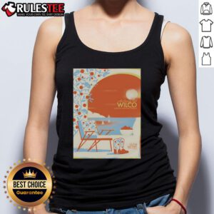 Official Wilco Valencia ES Marina Norte June 29, 2025 poster on a stylish tank top design showcasing the concert details.
