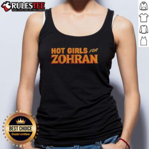 Official Zohran for Mayor of New York tank top featuring bold campaign graphics and vibrant colors.